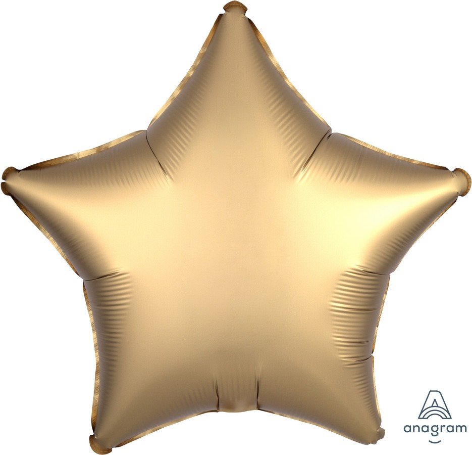 45cm Standard XL Satin Luxe Gold Sateen Star