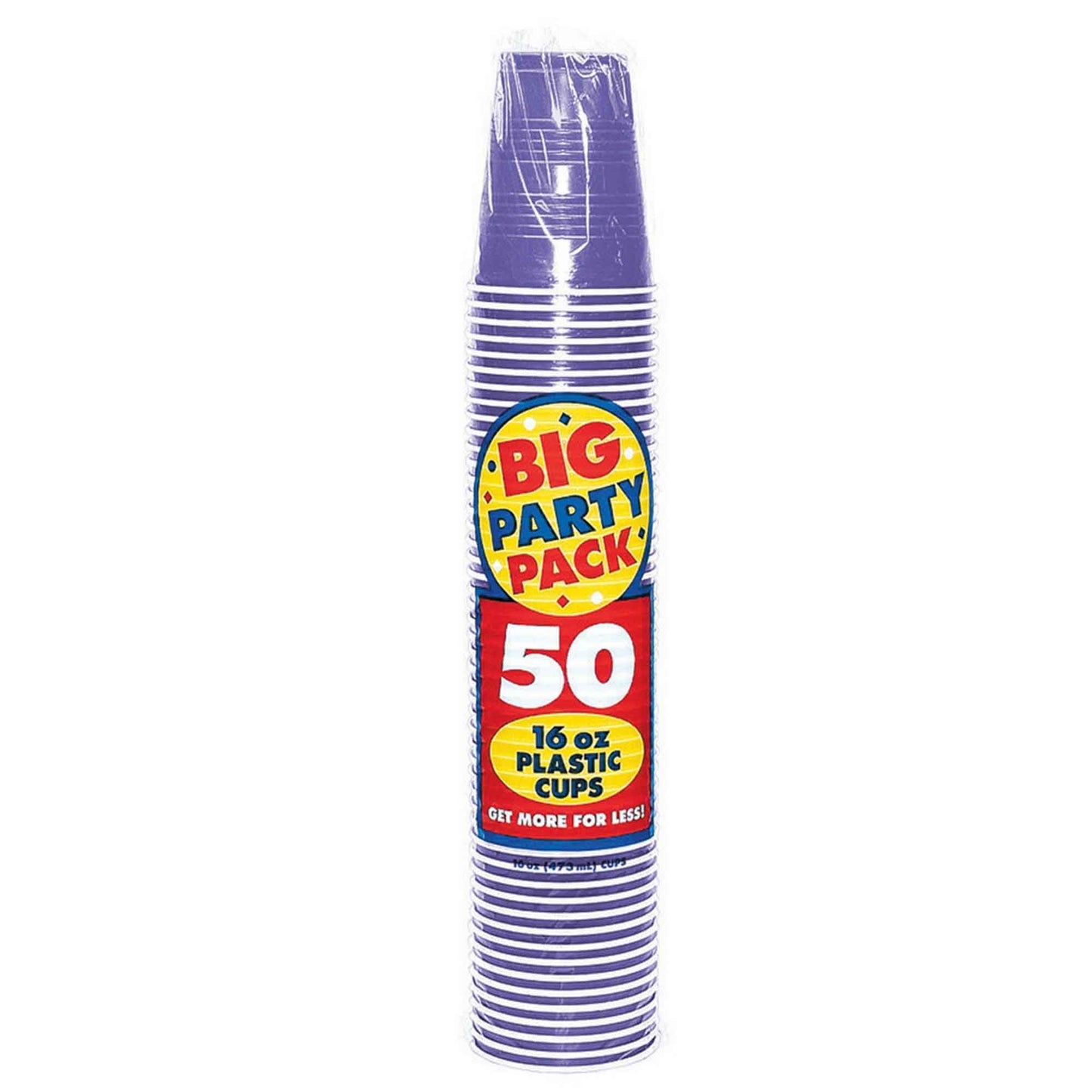 Big Party Pack 473ml Plastic Cups New Purple