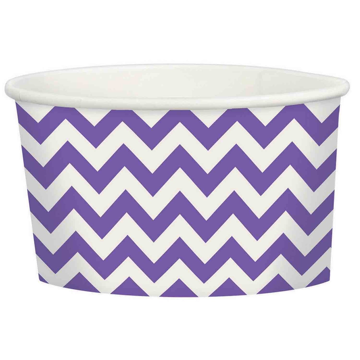 Chevron 280ml Treat Cups New Purple