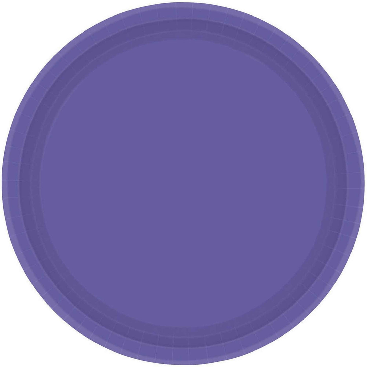 Paper Plates 9"/23cm Round 8CT - New Purple