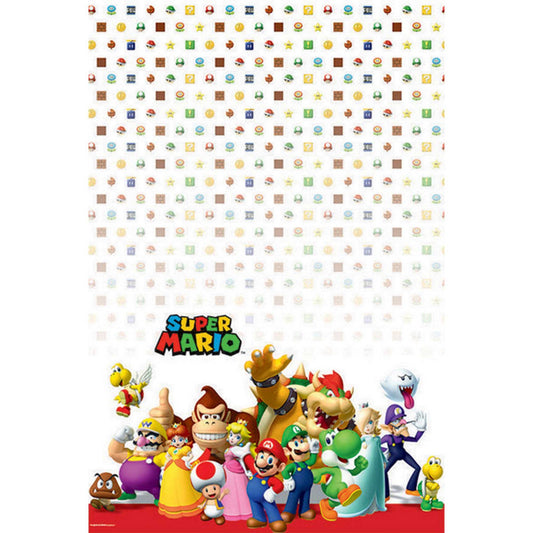 Super Mario Brothers Tablecover Plastic