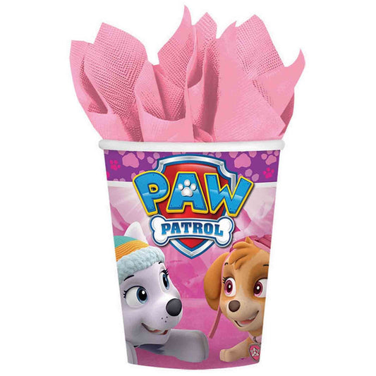 Paw Patrol Girl 266ml Cups (Pack of 8)