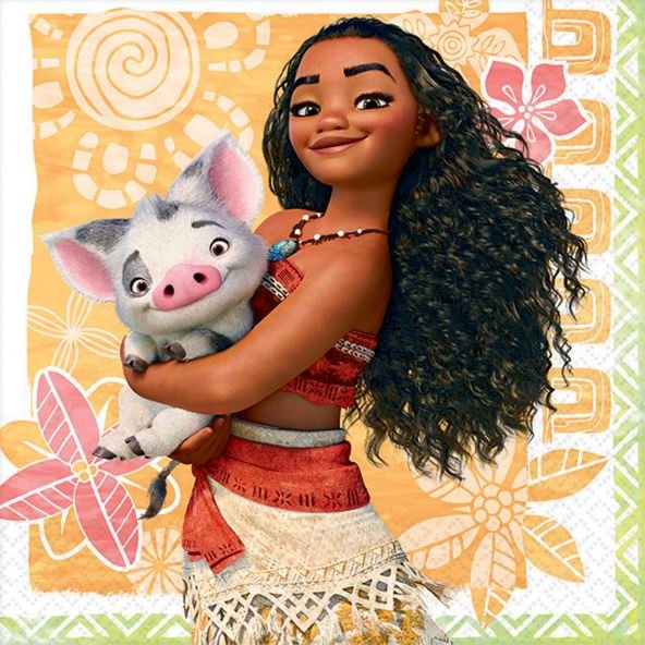 Moana Beverage Napkins