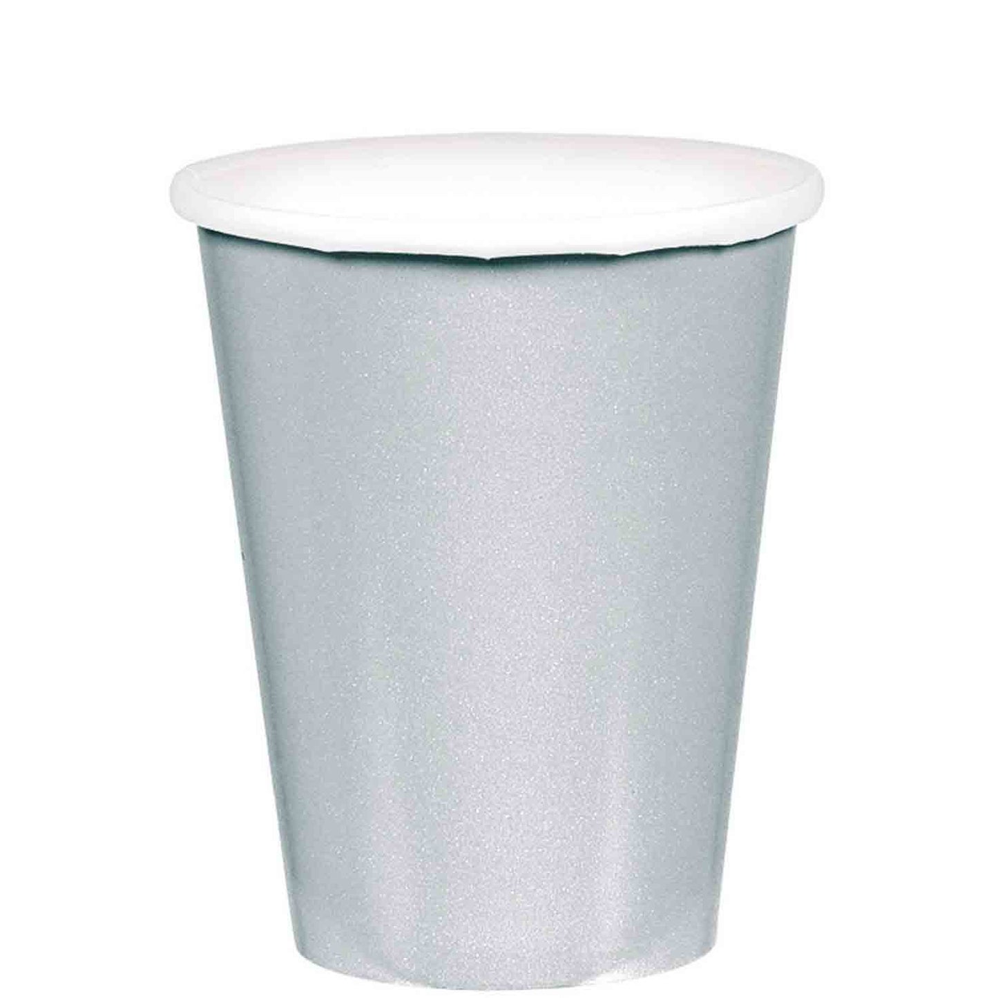 266ml Cups Paper - Silver (Pack of 20)