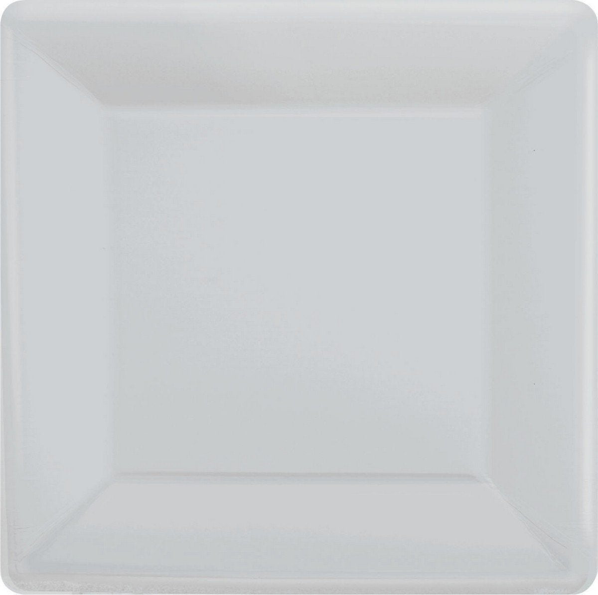 Paper Plates 26cm Square 20CT - Silver