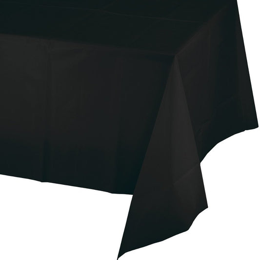 Black Velvet Tablecover Plastic 137cm x 274cm