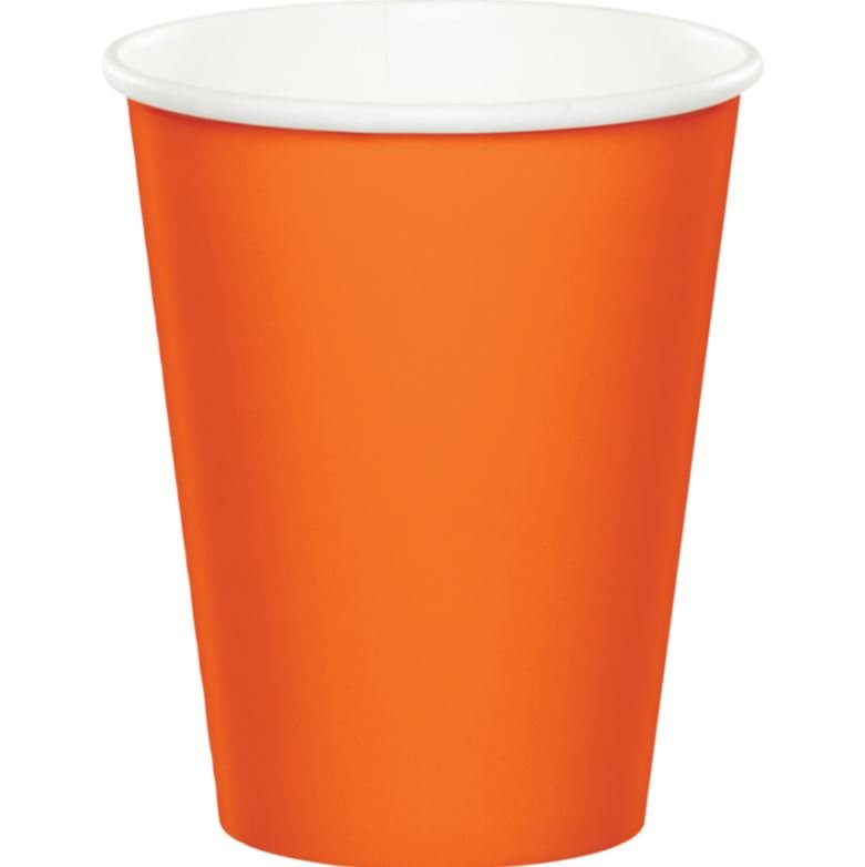 Sunkissed Orange Cups Paper 266ml