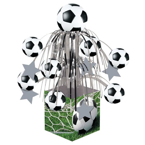 Soccer Fanatic Foil Cascade Centrepiece 10cm x 34cm