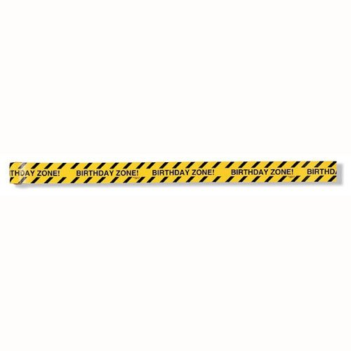 Big Dig Construction Birthday Zone Warning Tape 13.7m