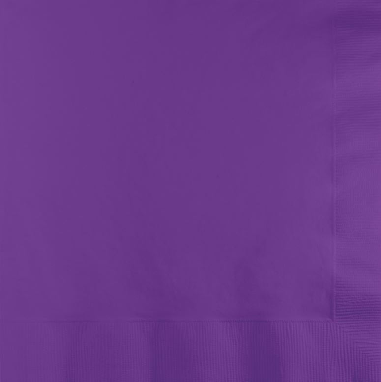 Amethyst Purple Lunch Napkins (Pack of 50)