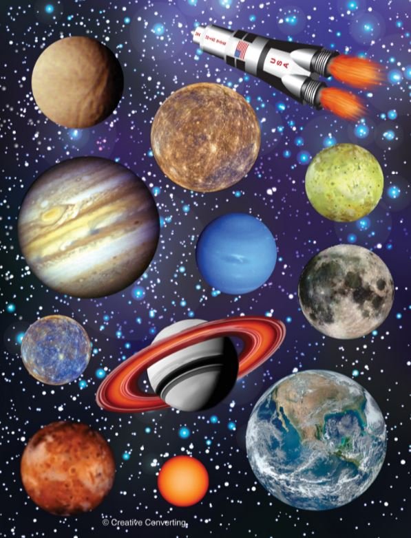 Space Blast Stickers Assorted Designs