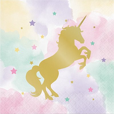 Unicorn Sparkle Lunch Napkins Foil Stamped