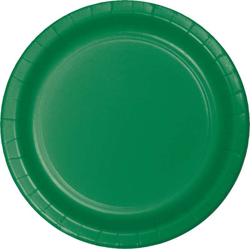 Emerald Green Dinner Plates Paper 23cm