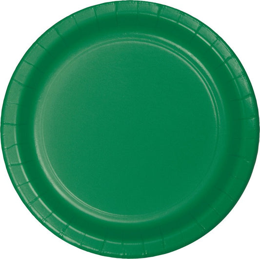 Emerald Green Dinner Plates Paper 23cm