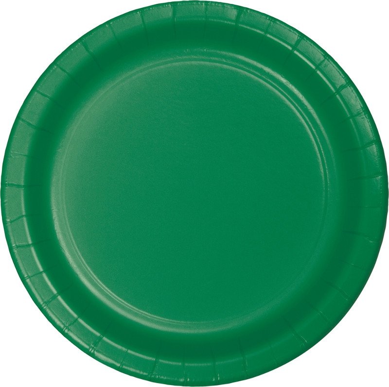 Emerald Green Lunch Plates Paper 18cm