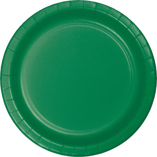 Emerald Green Lunch Plates Paper 18cm