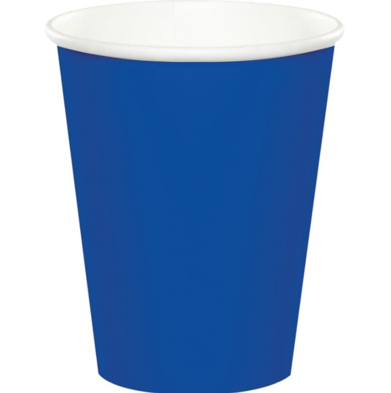 Cobalt Blue Cups Paper 266ml