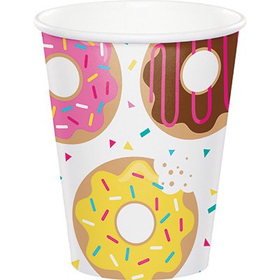 Donut Time Cups Paper 266ml (Pack of 8)