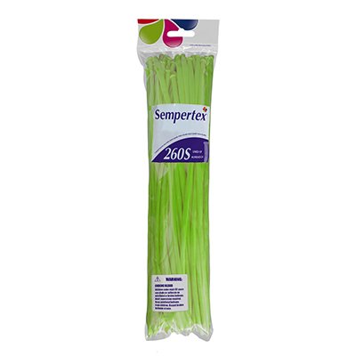 Sempertex 260T Fashion Lime Green  Modelling Latex Balloons 031, 50PK