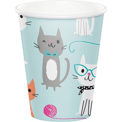 Purrfect Party Cups Paper 266ml