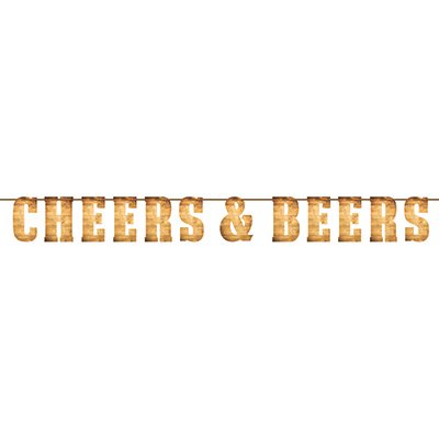 Cheers & Beers String Banner 15cm x 2m