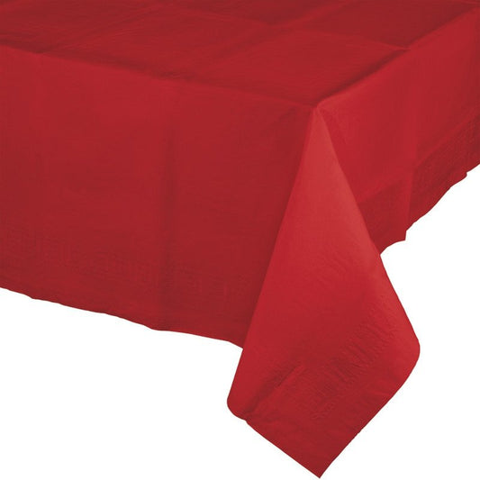 Classic Red Tablecover Plastic 137cm x 274cm