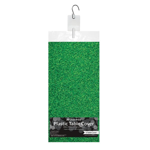 Soccer Fanatic Tablecover Grass Plastic All Over Print 137cm x 274cm