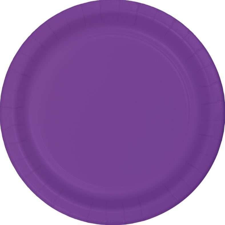 Amethyst Purple Banquet Plates Paper 26cm