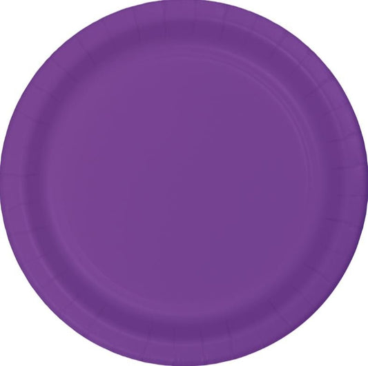 Amethyst Purple Banquet Plates Paper 26cm