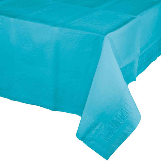 Bermuda Blue Tablecover Plastic 137cm x 274cm