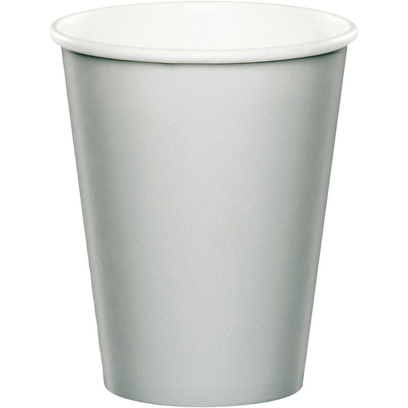 Shimmering Silver Cups Paper 266ml