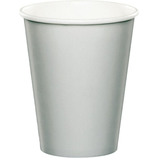 Shimmering Silver Cups Paper 266ml