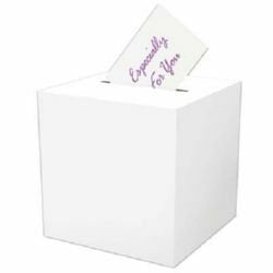 Receiving Card Box White All Purpose 30cm x 30cm