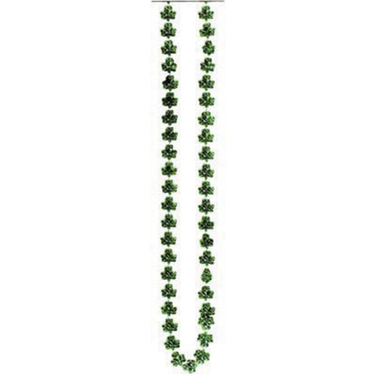 St Patrick's Day Shamrock Beaded Necklace