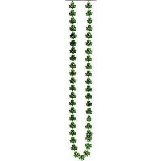 St Patrick's Day Shamrock Beaded Necklace