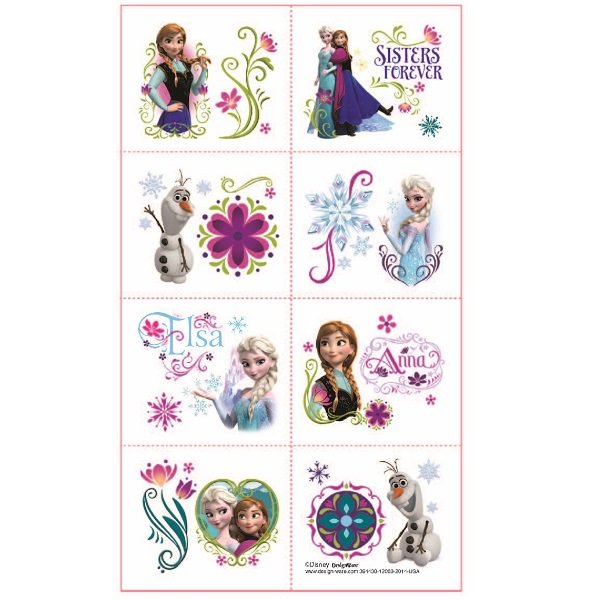 Frozen Tattoo Favors