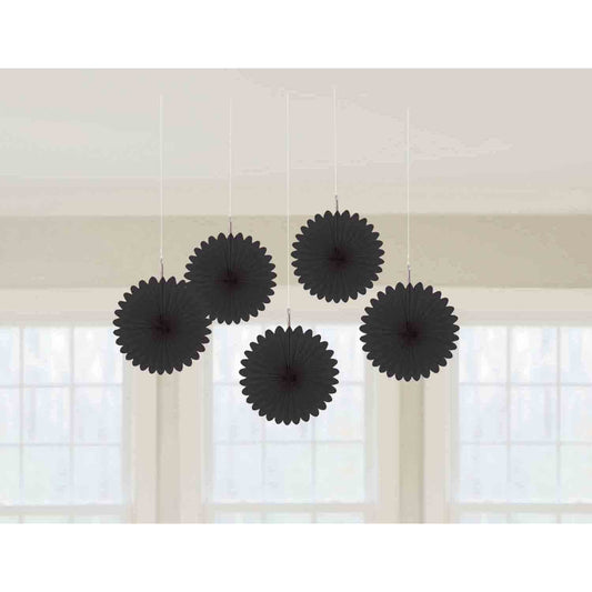 Mini Fan Decorations - Black