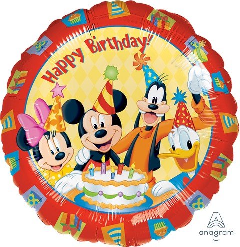 45cm Standard HX Mickey & Friends Happy Birthday