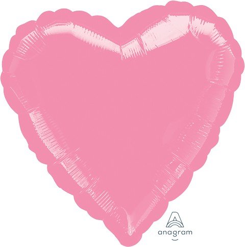 45cm Standard Heart HX Metallic Pink