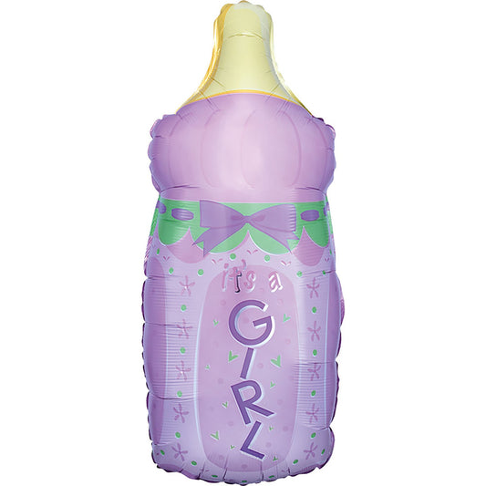 SuperShape XL It's A Girl Baby Bottle