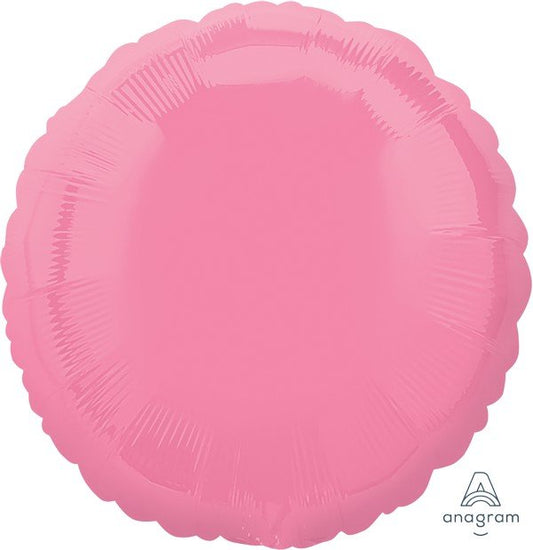 45cm Standard Circle Bright Bubble Gum Pink Balloon