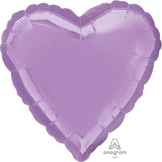 45cm Standard Heart HX Pearl Lavender