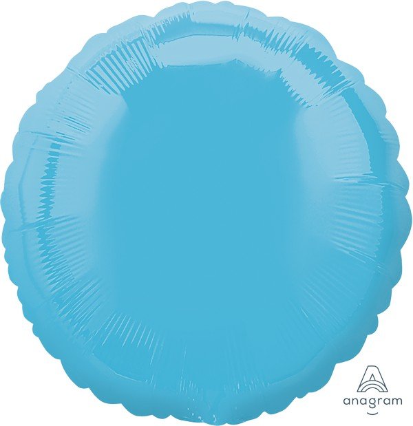 45cm Standard Circle Caribbean Blue Balloon