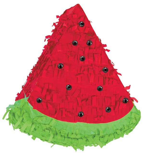 Watermelon Mini Pinata Decoration & Gems