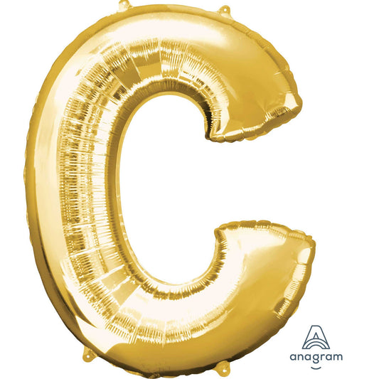 SuperShape Letter C Gold