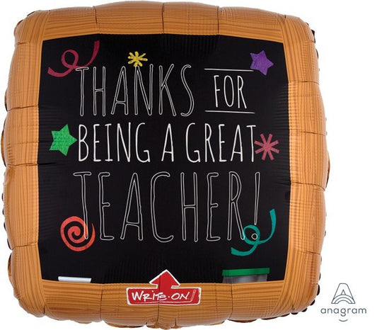 Jumbo Shape XL Write-On Wood Frame Blackboard