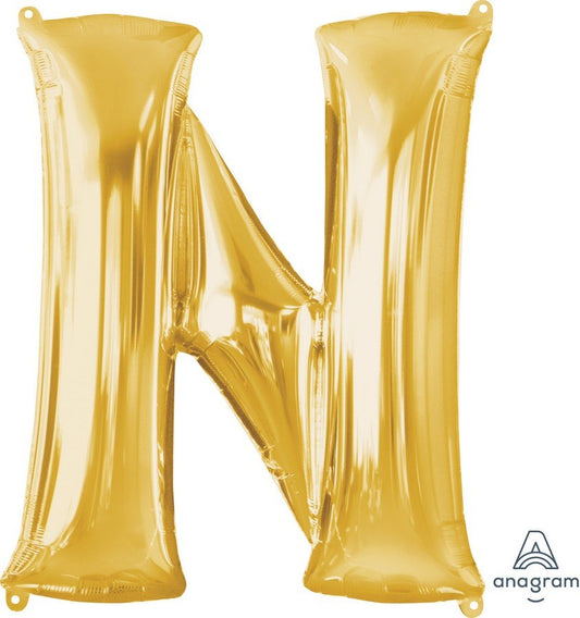 SuperShape Letter N Gold