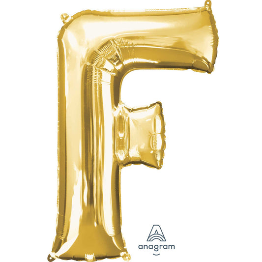 SuperShape Letter F Gold