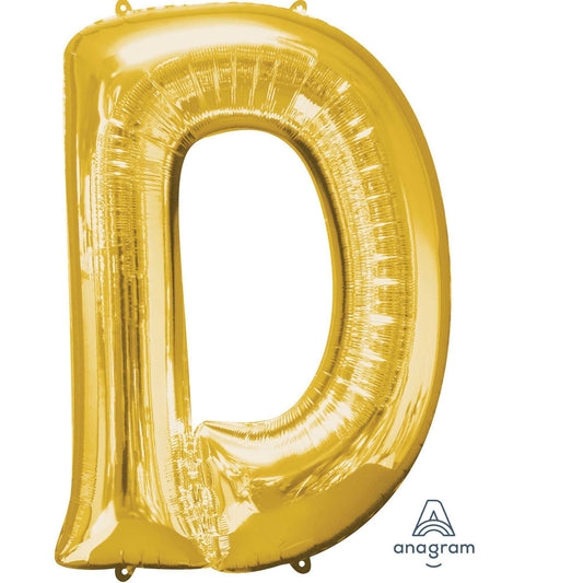 SuperShape Letter D Gold