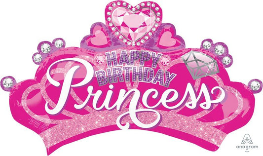 SuperShape Happy Birthday Princess Crown & Gem